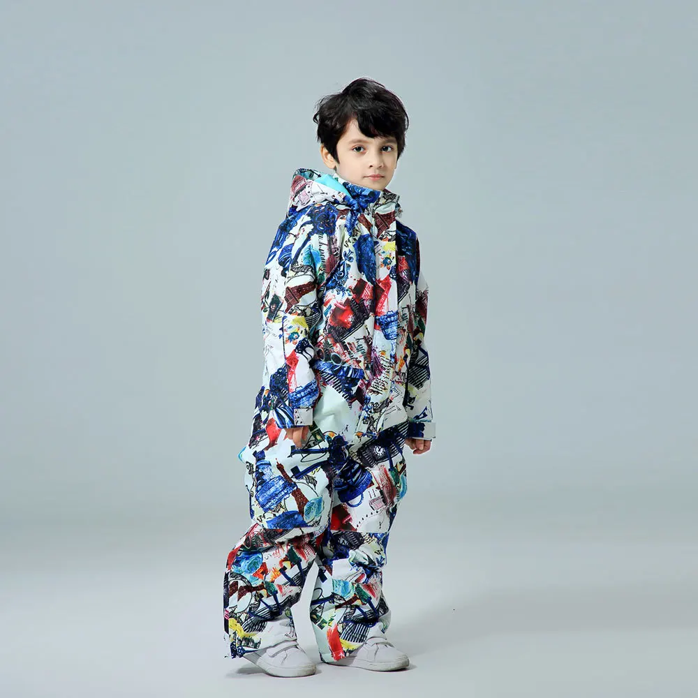 Новинка Детский Теплый дождевик для зимы до-30 температур с принтом Детские