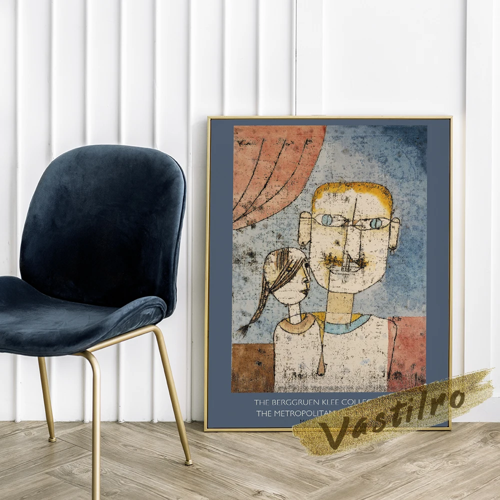 Выставочный постер музея Paul Klee художественные принты Адама и маленькой Евы