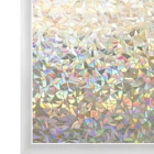 3D Радужная оконная пленка, клейкая статическая конфиденциальность, клейкие витражные наклейки, декоративные виниловые наклейки для стекла, защита от УФ-лучей для дома