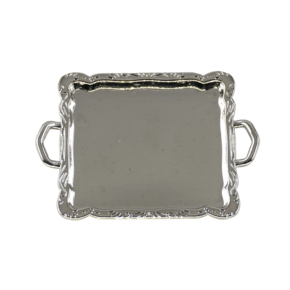 Миниатюрные аксессуары для кукольного домика миниатюрный металлический поднос