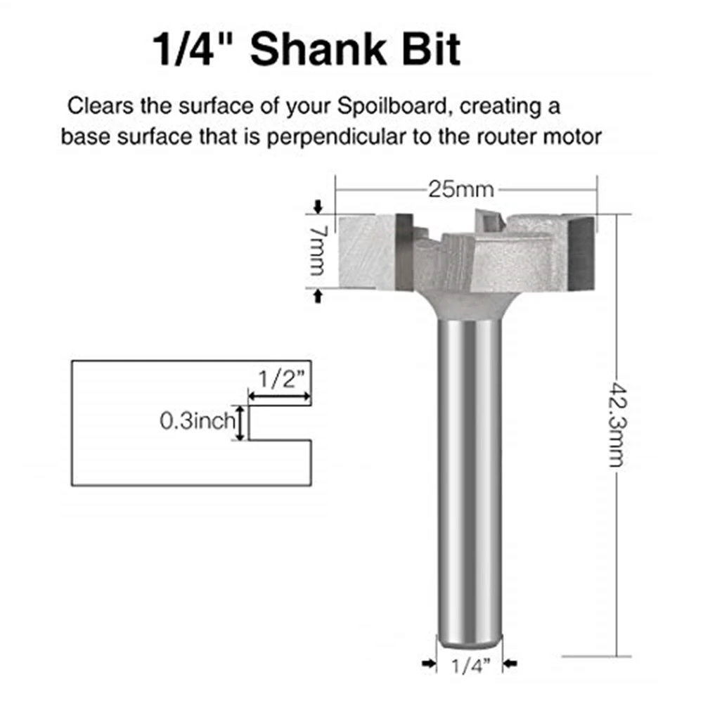 

Milling cutter Router Bit Drilling Rotary Tools Cutting 1/4 Inch Shank