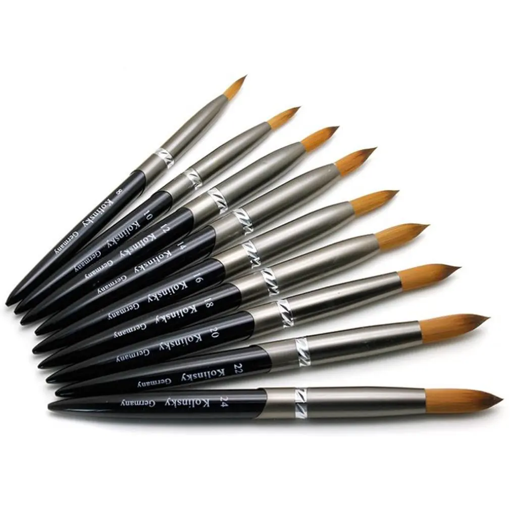 

1pc Nail Brush Pen Round Brush Nail Beauty Tool Color Painting Brush Nail DIY Design Tool For Carving And Painting