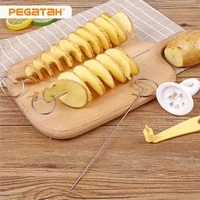 1set potato spiral cutter cucumber slicer vegetable spiralizer spiral potato cutter kitchen accessories slicer kitchen gadgets