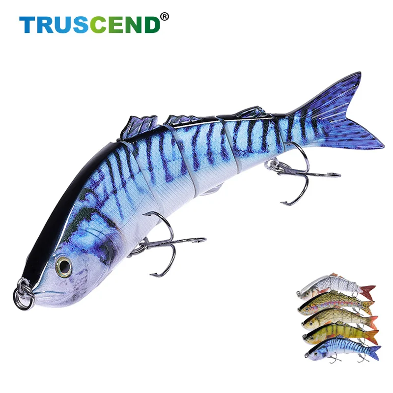 

22cm 115g Big Sea Fishing Lure High Quality Lifelike Multi-joint Bait Swimbait Wobblers Fishing Accessories With Treble Hook