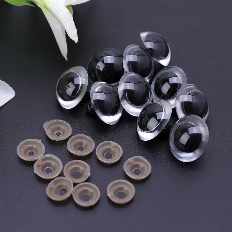 10pcs 12mm/14mm/16mm/18mm/20mm/24mm Plastic DIY Puppet Safety Eyes for Handmade Horror Doll Craft Halloween Toy Drop Ship | Игрушки и