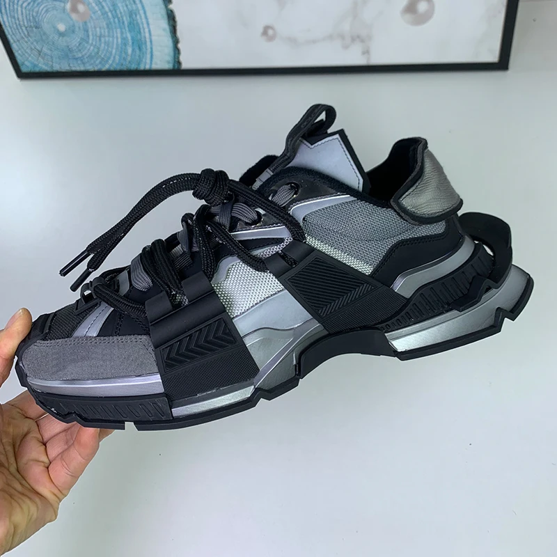 

Кроссовки спортивные для мужчин и женщин, роскошная брендовая повседневная обувь с прозрачной подошвой, Двойная Пена и сетка, для бега