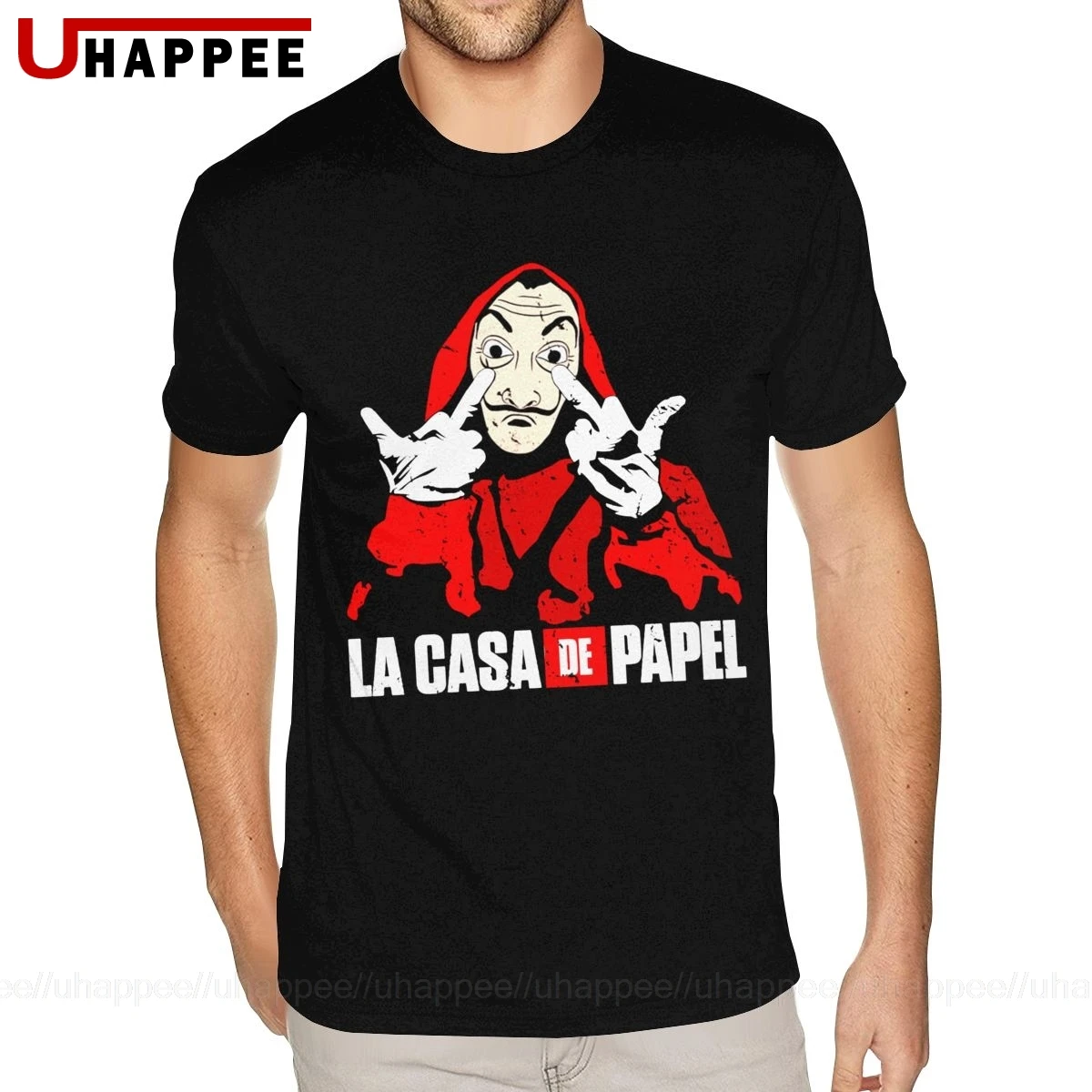 

Дизайн в интернет-магазине La Casa De Papel деньги Heist футболка Для мужчин персонализированные с коротким рукавом белая футболка Crew