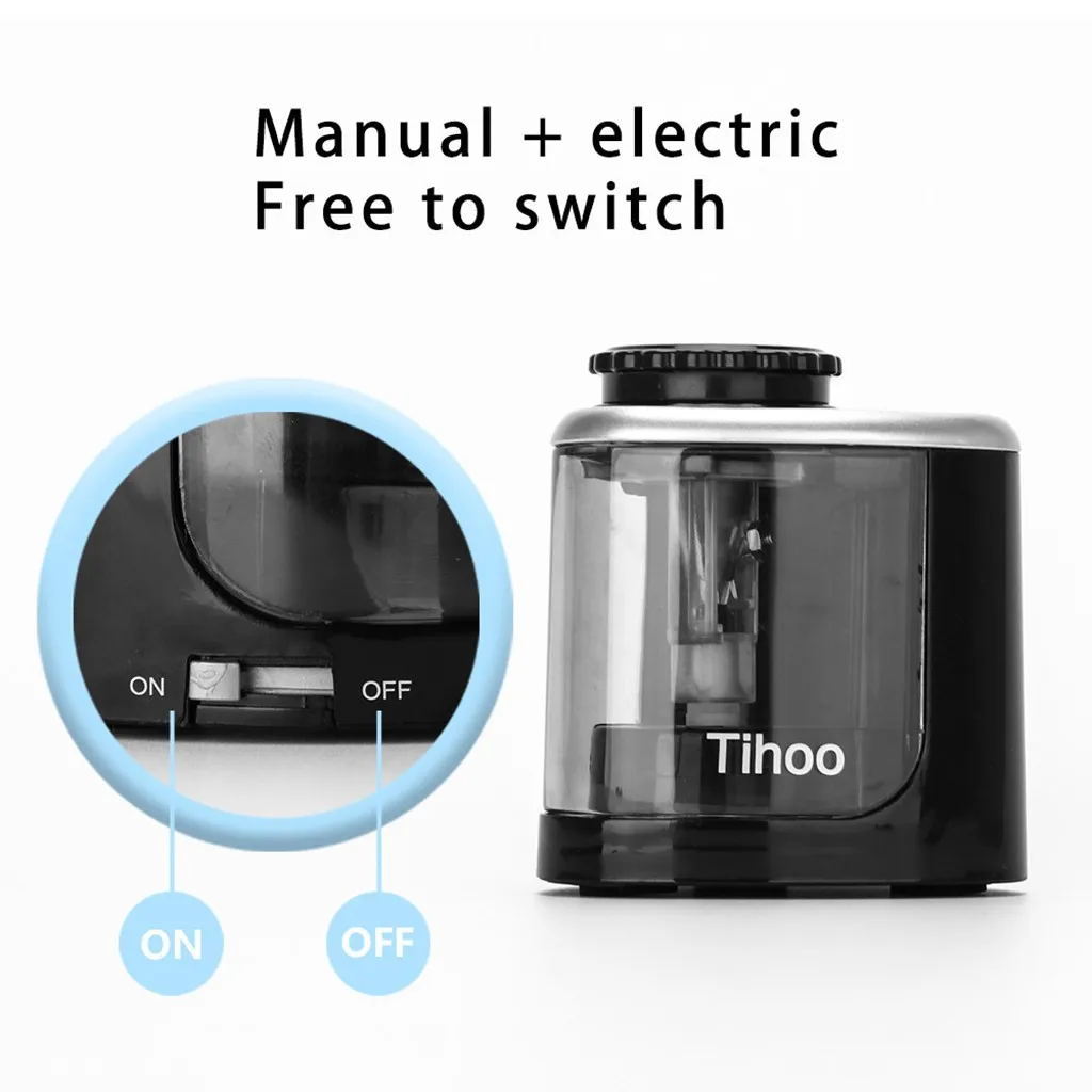 Точилка для карандашей электрическая 1 шт. на батарейках | Канцтовары офиса и дома