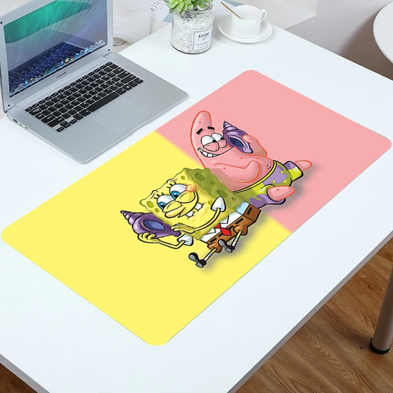 

SpongeBobS Computer Gaming Mouse Pad Large Keyboard Gamer Mouse Carpet Big Mause Pad PC Desk Pad Mat Notebook desk mat Mousepad