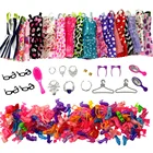 2021 Бесплатная доставка Новые Красивые ручной работы вечерние Одежда модное платье подчеркнет ваше благородство куклы Барби смешанного стиля 11 кружевное платье в кукольном стиле