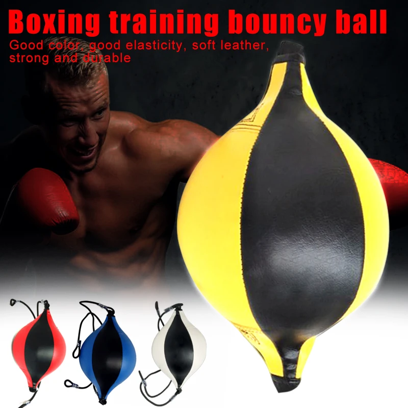 

Muay Thai Boxing Punching Bag Double End Speed Ball Training Fitness Ball EDF88