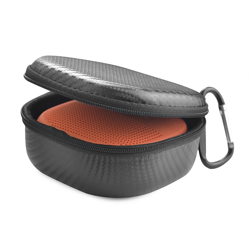 carbon fiber Портативный чехол для музыкальной колонки чехол для BOSE Soundlink Micro с пряжкой динамик нейлоновая крышка Чехлы 12x12x5,5 см - Цвет: carbon fiber