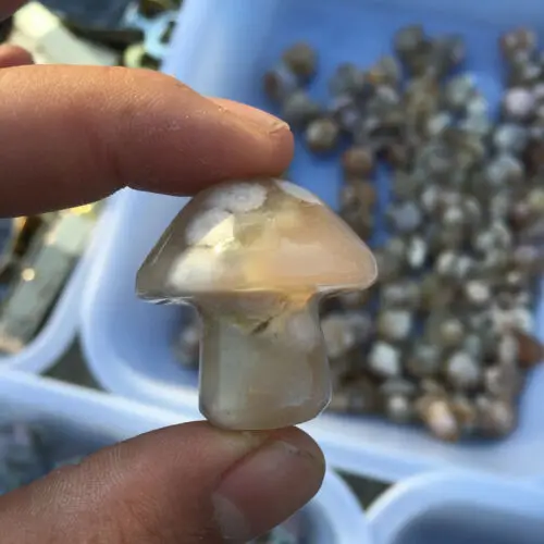 Cristal de seta de cuarzo de &aacute;gata Natural, Cr&aacute;neo tallado a mano, Reiki curativo, 2 uds.-3