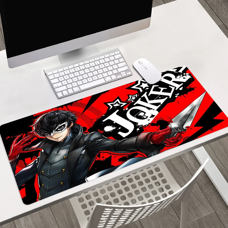 

Gamer Accessories Mouse Pad Anime Desk Keyboard Backlit Mat Large Mousepad Xxl Gaming Computer Table Pads Persona 5 P5 Mausepad
