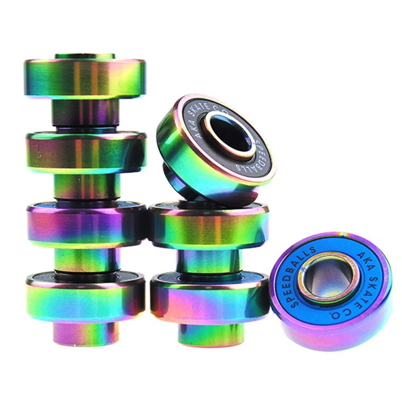 

Skateboard Parts Bearings Professional Double Roller Skate Longboard Bearings ABEC-9 Speed Skates Board