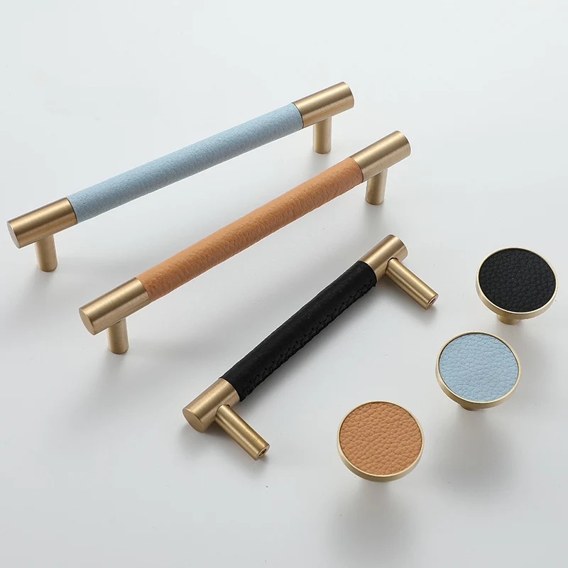 Современный декоративный кухонный шкаф ручки латунь золотой ящик платяной Handles