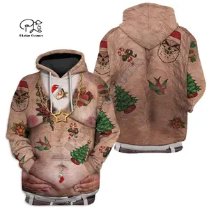 Мужские и женские Рождественские толстовки для косплея, Смешные 3D толстовки с принтом Санта Клауса, Парные свитшоты, пальто на молнии, пуловер в стиле Харадзюку