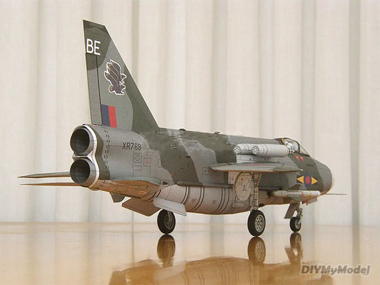 DIYMyModeI1: 33 rayo brit&aacute;nico f mk.6, KIT de modelos de papel para manualidades, rompecabezas de juguete hecho a mano, regalo, accesorios de pel&iacute;cula-2