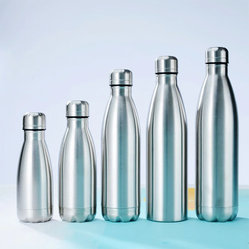 

500/1000ml Water Bottle Stainless Steel Portable BPA free Water Drinking Bottle Gym Sports Cycling Drinkware Kids School Gifts