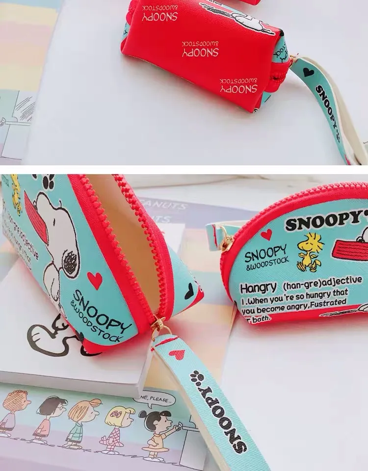 Два размера Peanuts Rogue Dog мультфильм кавайный чехол для карандаша большой емкости мультфильм холст пенал коробка принадлежности для школьников, студентов