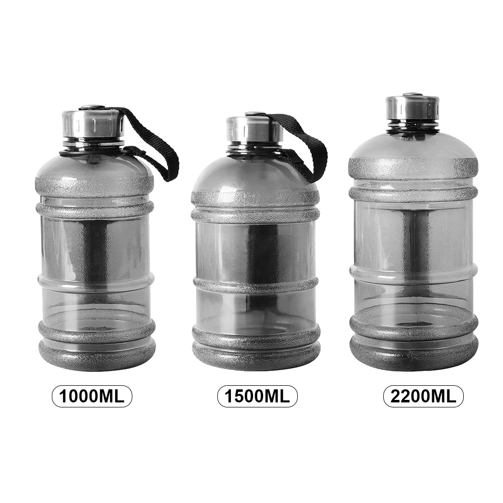 

1L/1.5L/2.2LWater Bottle Large Capcity Gym Bottles Fitness Sports Bottles Shaker Bottle With Handle Outdoor Fitness Running