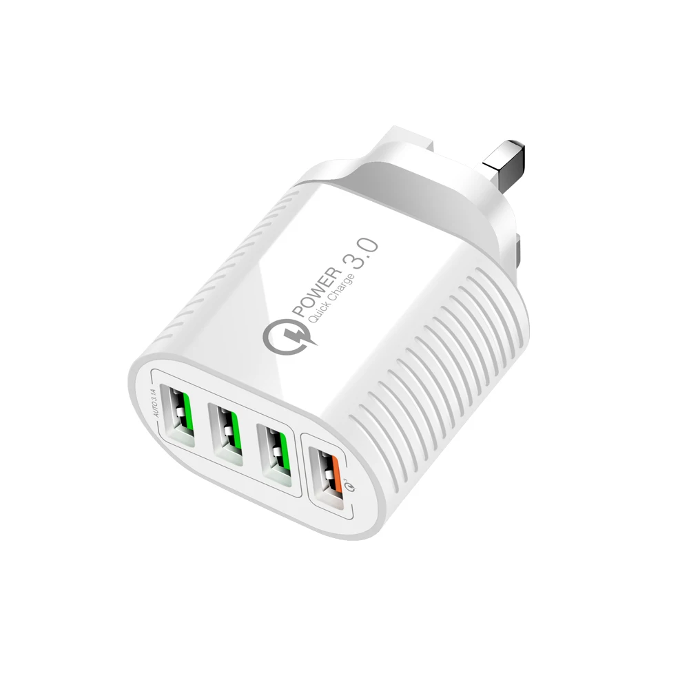 The new thread 4 USB fast was electrical QC3.0 5.1 A charging head | Мобильные телефоны и аксессуары