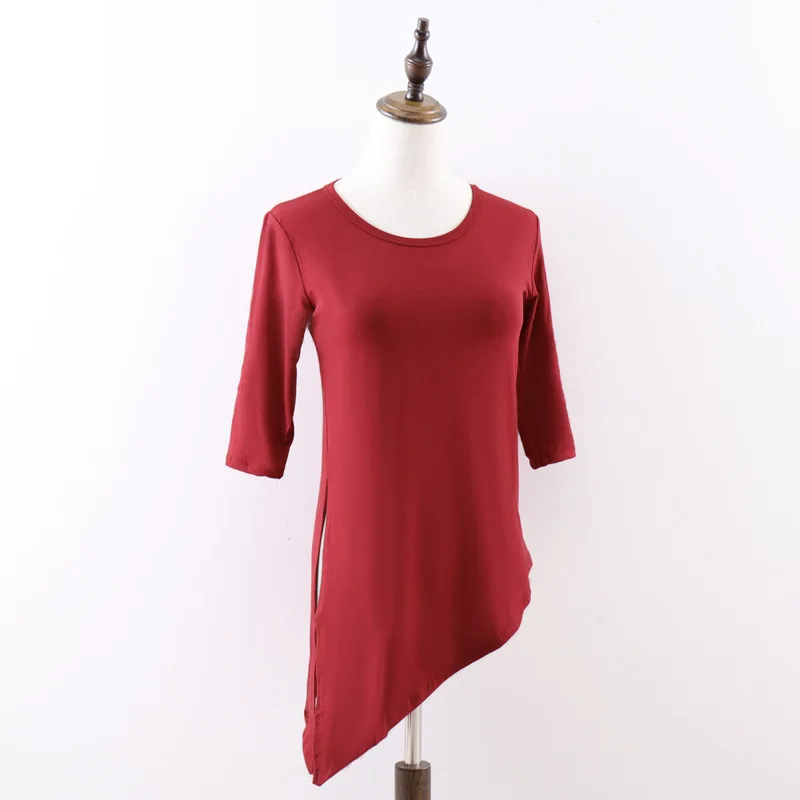 Женская простая тренировочная рубашка женская Танцевальная блузка современный