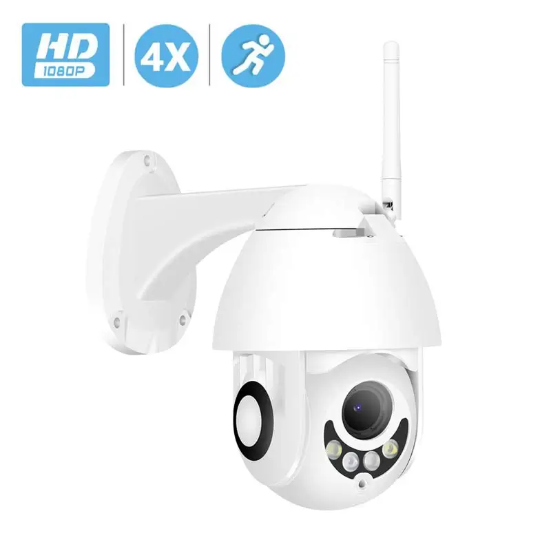 BESDER H.265 2MP IP камера WiFi PTZ скоростная купольная безопасности 4X авто зум SD карта