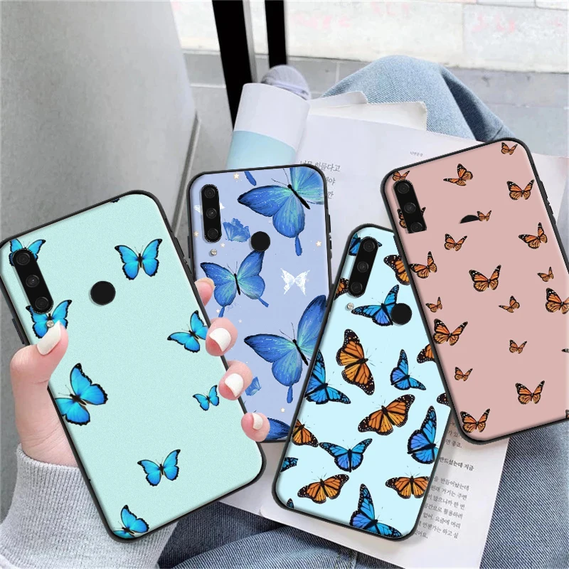 

For Honor 10i Case Cute butterfly Phone Case For Huawei Honor 9X Pro 10 V10 10i 10 Lite 10X Lite Funda Coque Carcasa Cases