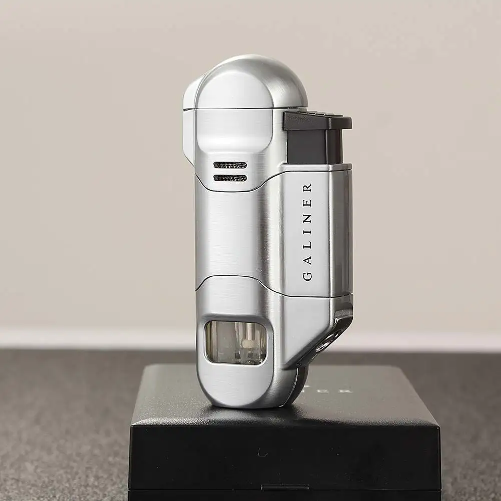 

GALINER Mini Torch Lighters & Smoking Accessories Windproof Metal Butane Cigar Lighter Butane Pocket Cakmak Gift Box
