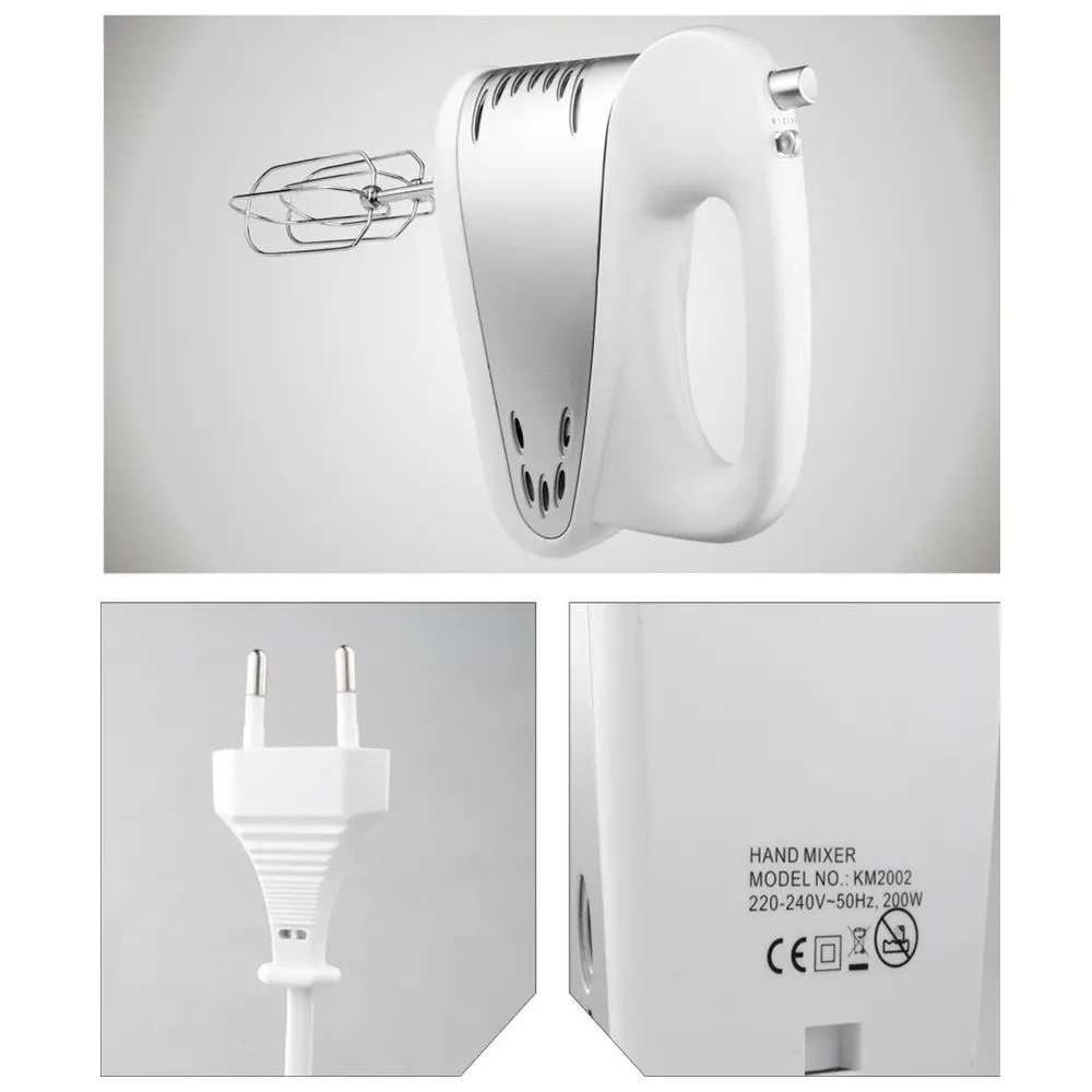 Штепсельная Вилка европейского стандарта Электрический 5 Скорость ручной миксер