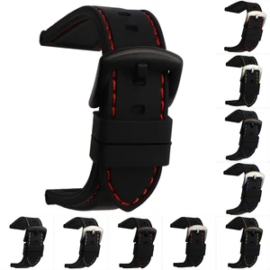 Универсальный ремешок для часов, ремешок для часов из силиконовой резины, водонепроницаемый, 20 мм, 22 мм, 24 мм, 26 мм, ремешок для часов