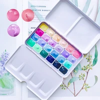 candy color watercolor paint box 24 colors 1ml portable mini watercolor paint for beginners art supplies