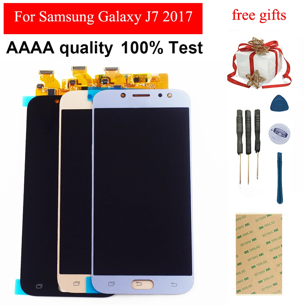 ЖК дисплей для Samsung Galaxy J7 Pro 2017 экран J730F J730 сенсорный дигитайзер датчик в сборе
