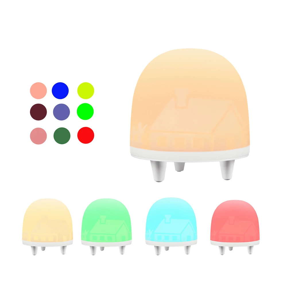 

Baby Room Decoration Night Light Pat Lamp Mini Three Light Modes Rechargeable Portable Pat Light Night Light For For Baby Care