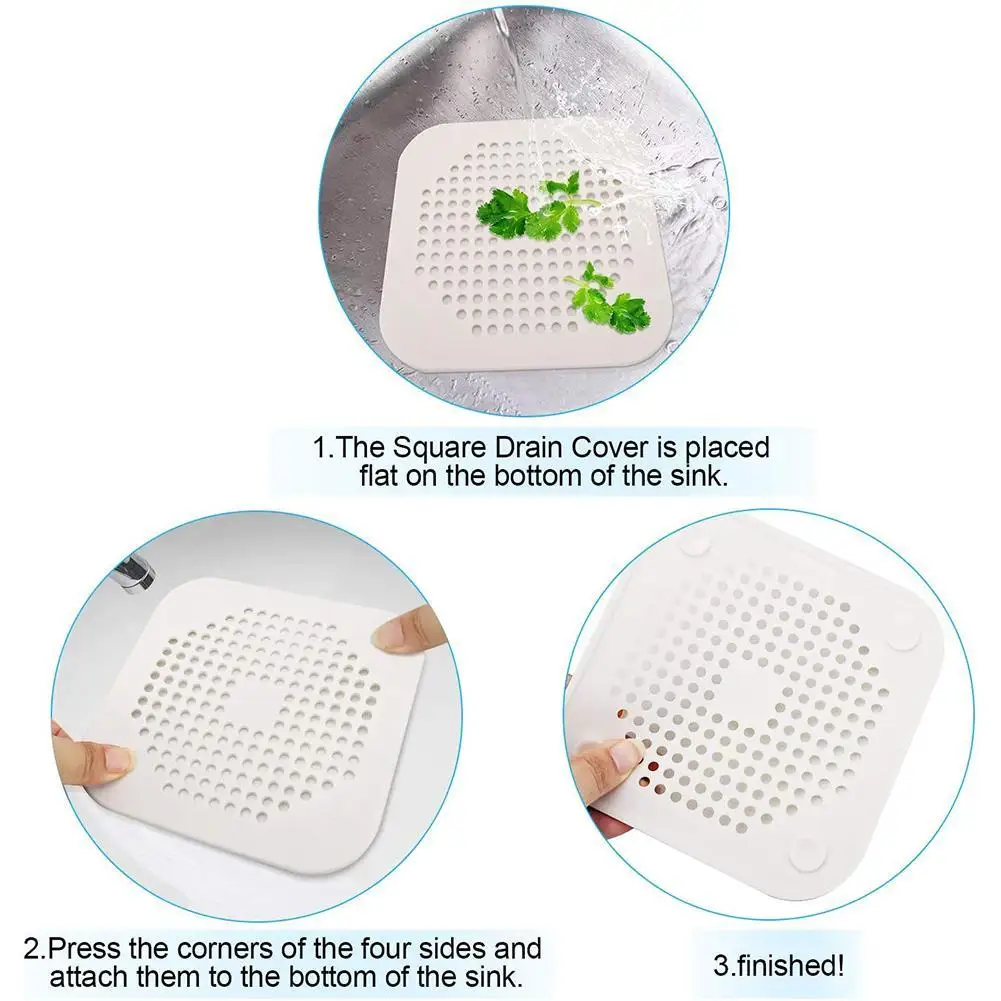 

Silicone Kichen Sink Drain Hair Stopper Kitchen Sink Colanders Accessories Strainer Filter Outfall Bathtub Slag Bathroom Se A5E1