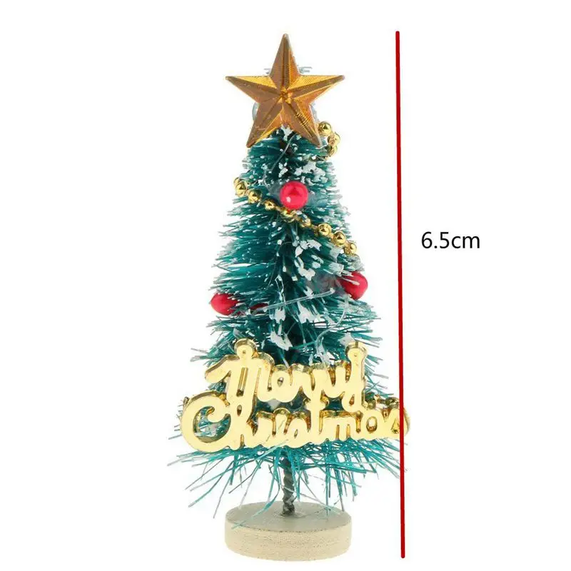 1: 12 миниатюрная Рождественская елка для кукольного домика с надписью Merry Christmas