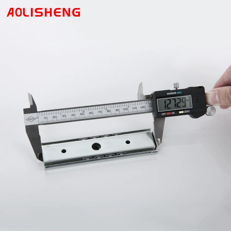 AOLISHENG Keyboard Drawer Two Sections Cold Rolled Steel Silver Color Ball Bearing Slide Rail Furniture Hardware | Обустройство дома