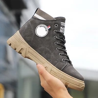 high top breathable pu mens casual shoes 44 fashion 2021 men boots mens sneakers walking sports jogging male running shoes