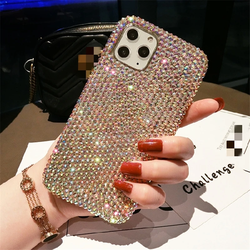 

Роскошный модный чехол со стразами для телефона Huawei P10 P20 P30 P40 P50 Plus Pro Lite, мягкий цветной чехол со стразами