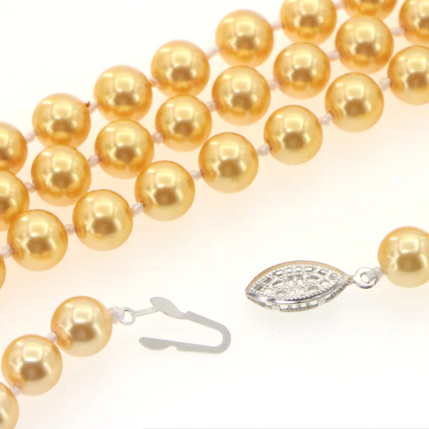 Высшее качество Лидер продаж модное длинное ожерелье 8 мм с жемчужными бусинами