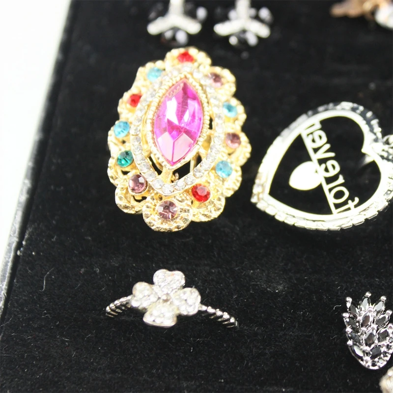 

Jewellery box packaging desktop gift storage organiser ear rings travel portabl N0HE