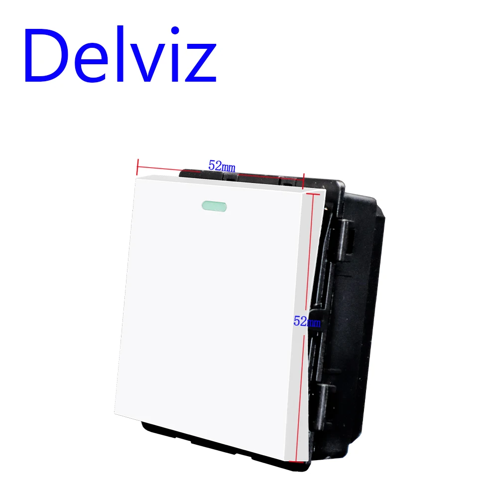 delviz diy combination switch socket connection multiple interfaces white panel rj45 tv 2 way switch eu standard power outlet free global shipping