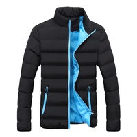 winter solid color mens cotton padded jacket thick padded jacket winter new cotton padded jacket short padded jacket men