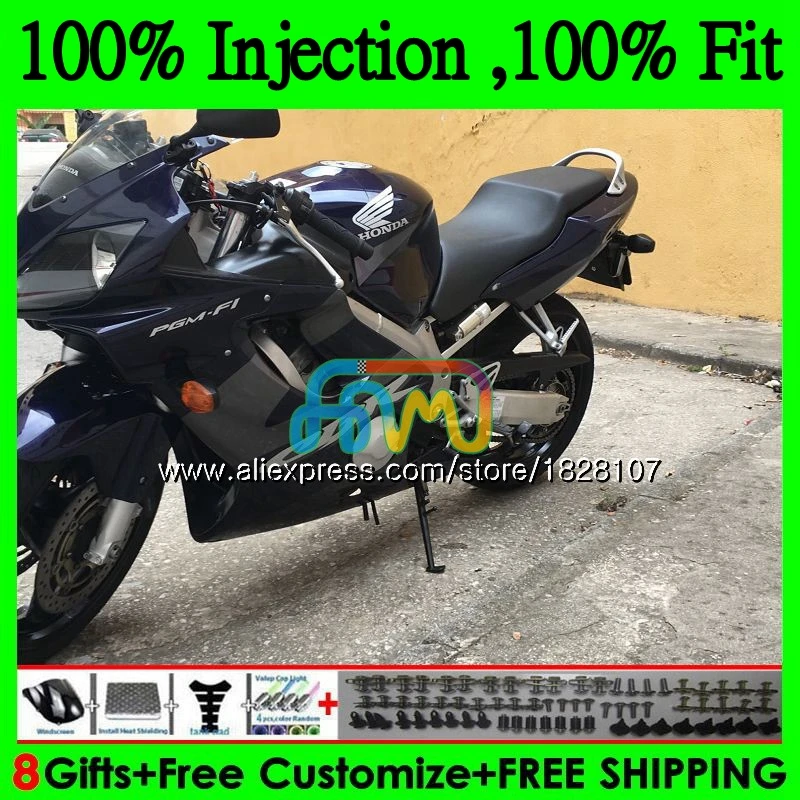 

OEM For HONDA CBR600 FS CBR 600F4i 600 F4i 04 05 06 07 141BS.51 CBR600 F4i CBR600F4i Dark blue hot 2004 2005 2006 2007 Fairings