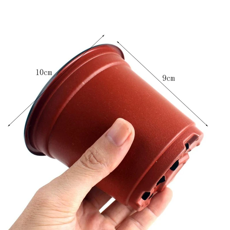 

200Pcs 4 inch Plastic Flower Seedlings Nursery Supplies Planter Pot/Pots Containers Seed Starting Pots Planting Pots