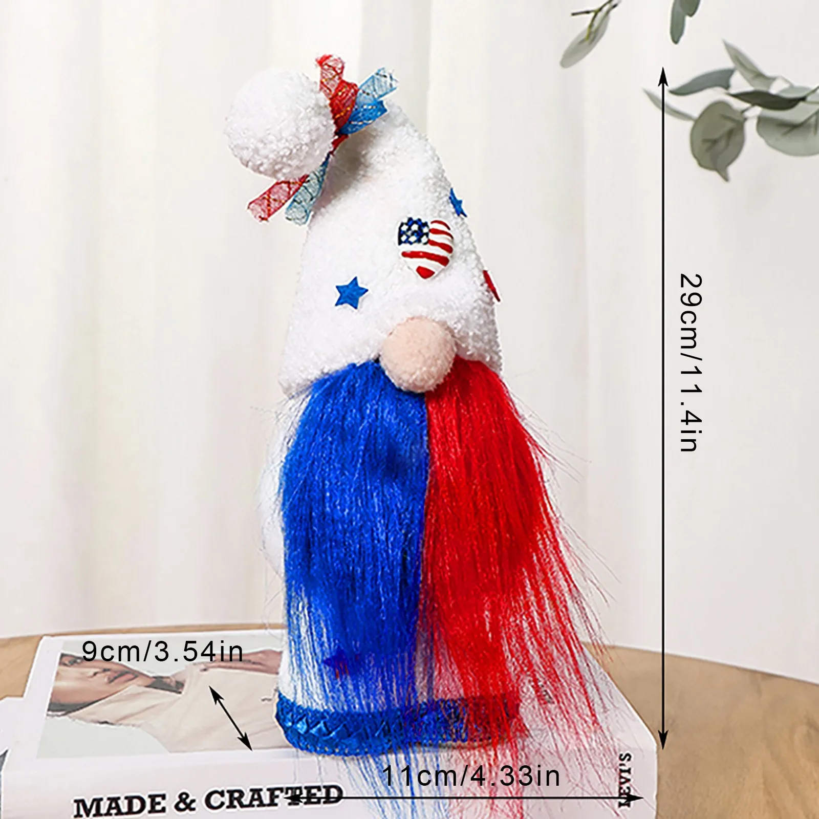 

Veterans Day American Gnome President Election Decoration Couple Patriotic Tomte 4th of July Elf Scandinavian Ornaments