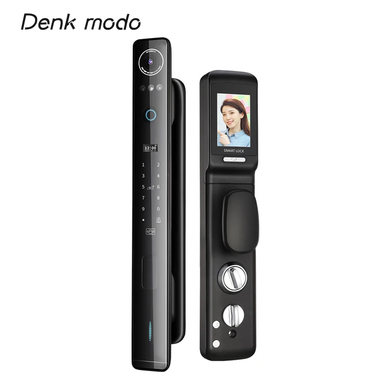 

Denk modo Password Smart Lock With Camera For Office Home Electronic Cylinder Biometric Fingerprint Lock With Screen