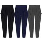 Летнее платье размера плюс штаны-шаровары брюки 5XL-10XL Модные женские тонкие однотонные, свободного покроя размера плюс с девятью точками брюки