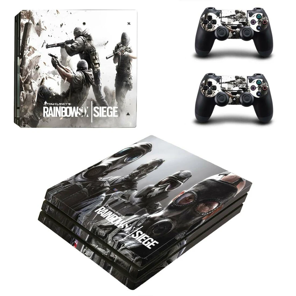 YSP4P-1185 Виниловая наклейка защитная пленка для playstation 4 PS4 Pro консоль и контроллер-Tom Clancy's Rainbow Six Siege - Цвет: YSP4P-1185